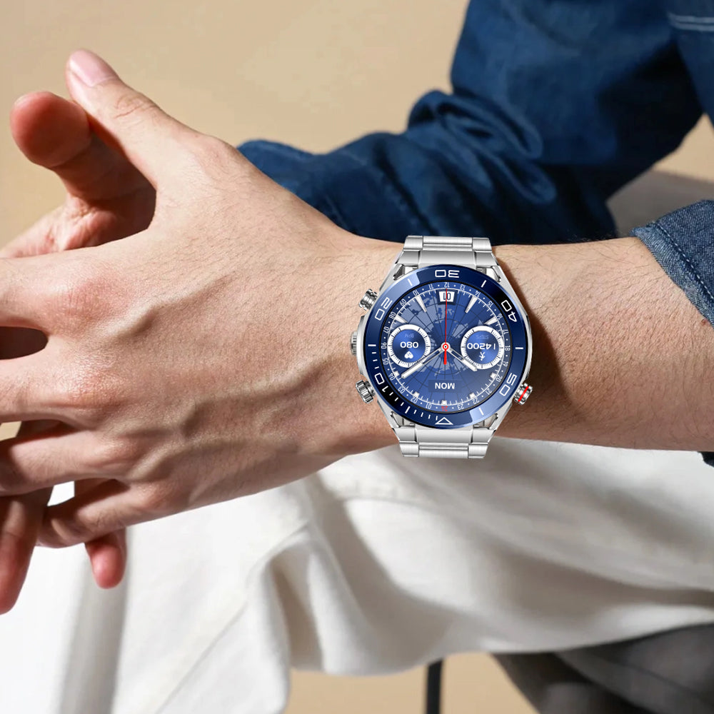 Vigorwrist Max 1 Heart rate Blood Glucose ECG/EKG Blood Pressure Monitoring Bluetooth Talk Smartwatch