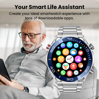 Vigorwrist Max 1 Heart rate Blood Glucose ECG/EKG Blood Pressure Monitoring Bluetooth Talk Smartwatch