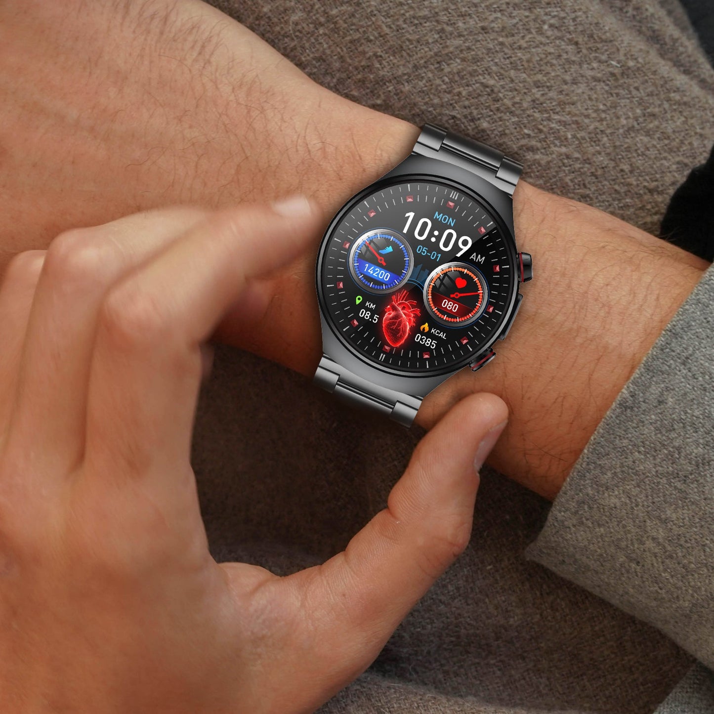 Vigorwrist Pro 10 High-end Flagship Smartwatch ECG blood glucose Uric acid cholesterol Stress monitoring