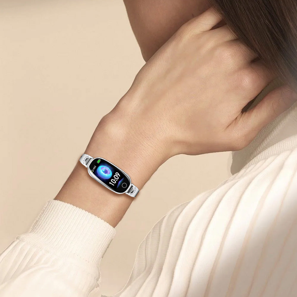 Vigorwrist Blood Sugar Blood Pressure monitoring Luxury Diamond Design Fashion Smartwatch