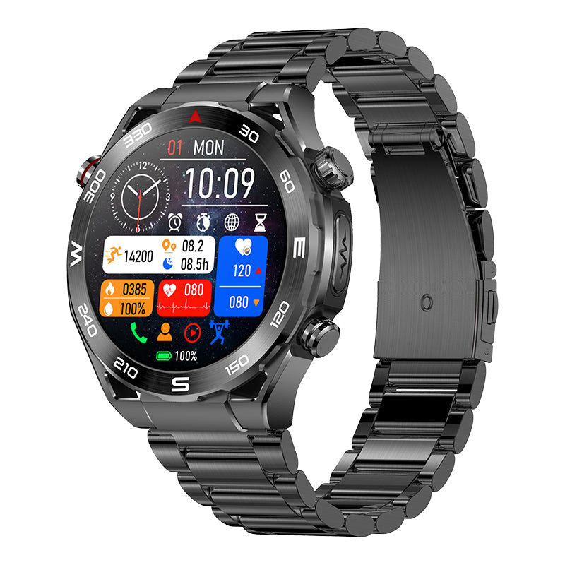 Vigorwrist Max 1 Heart rate Blood Glucose ECG/EKG Blood Pressure Monitoring Bluetooth Talk Smartwatch