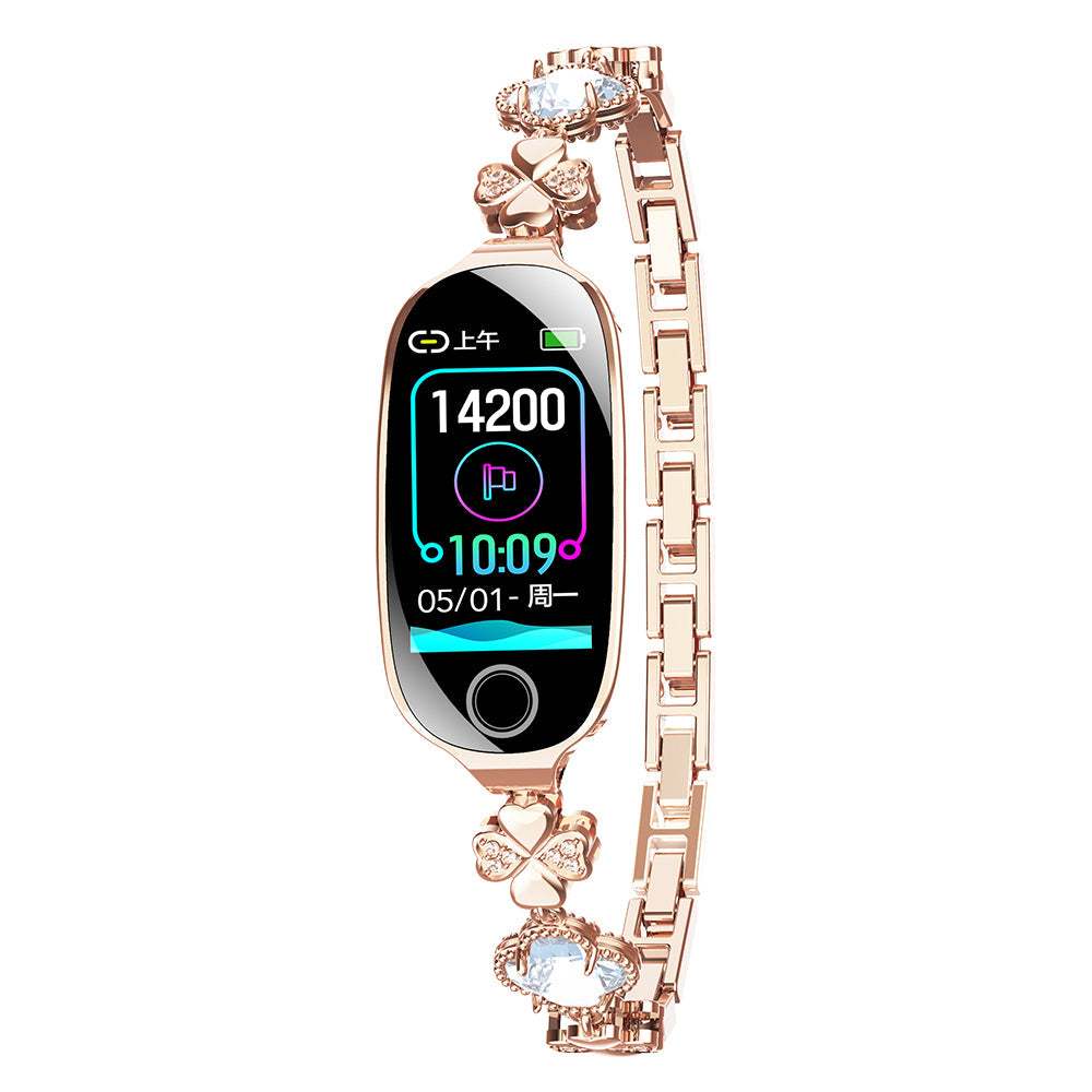 Vigorwrist Blood Sugar Blood Pressure monitoring Luxury Diamond Design Fashion Smartwatch