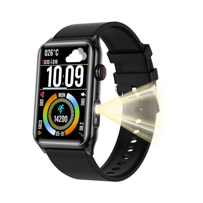 Vigorwrist Flashlight Blood Sugar Blood Pressure Blood oxygen Sleep Monitoring Waterproof Smartwatch