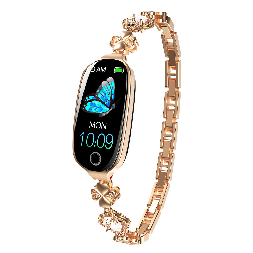 Vigorwrist Blood Sugar Blood Pressure monitoring Luxury Diamond Design Fashion Smartwatch