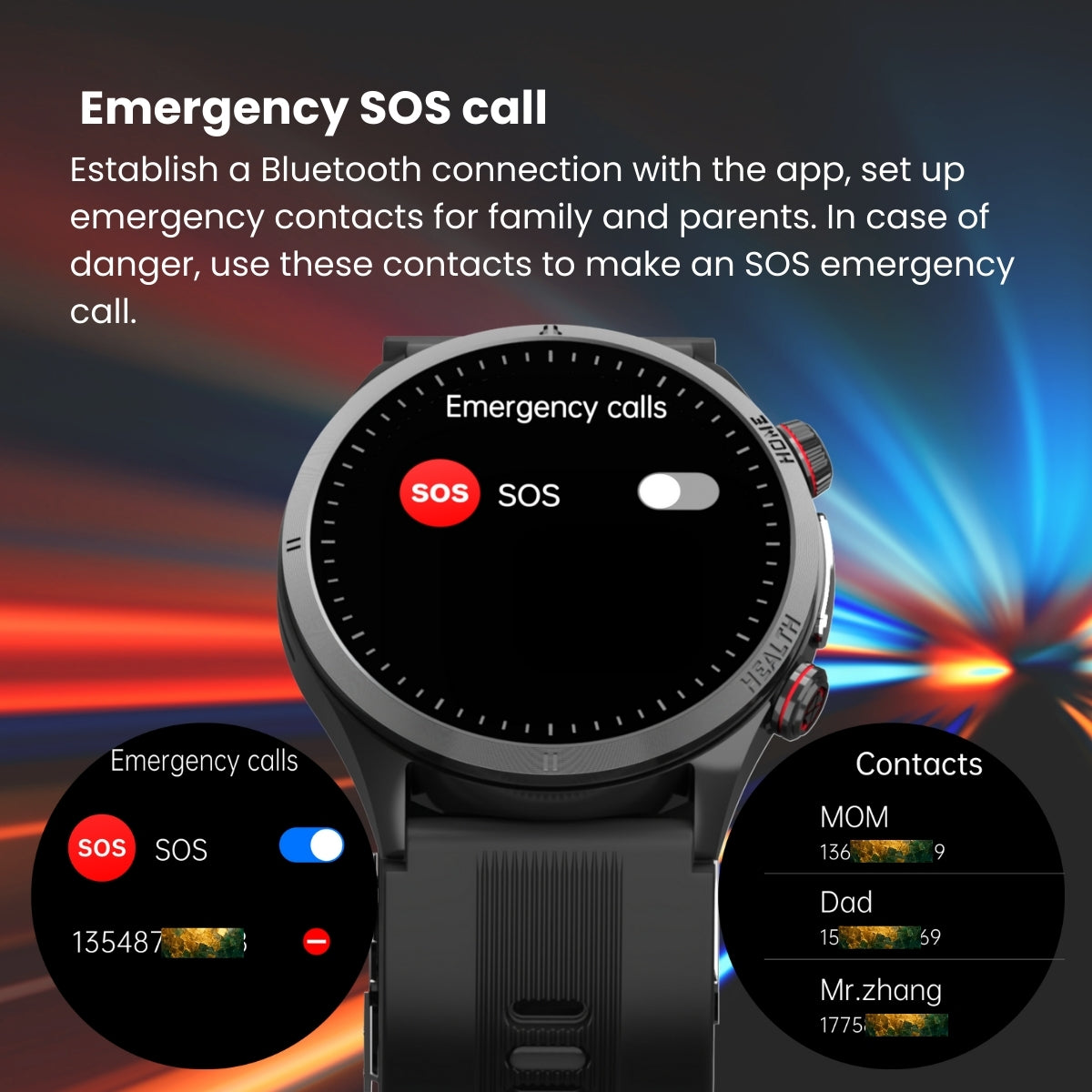 Vigorwrist Max 5 High Precision Air Pump Blood Pressure ECG Blood Sugar Blood Oxygen Monitoring SmartWatch