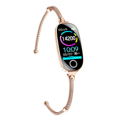 Vigorwrist Blood Sugar Blood Pressure monitoring Luxury Diamond Design Fashion Smartwatch