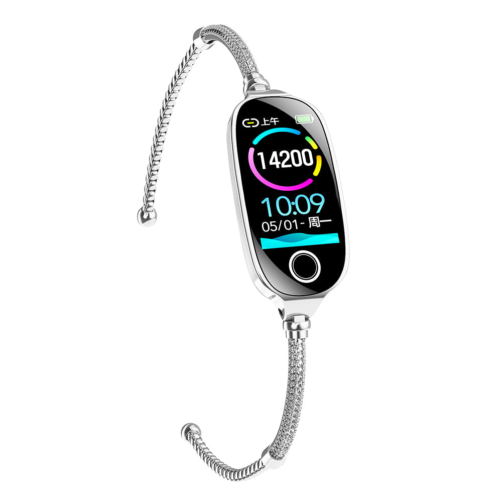 Vigorwrist Blood Sugar Blood Pressure monitoring Luxury Diamond Design Fashion Smartwatch