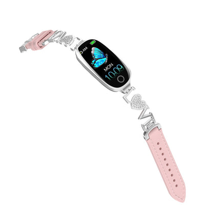 Vigorwrist Blood Sugar Blood Pressure monitoring Luxury Diamond Design Fashion Smartwatch