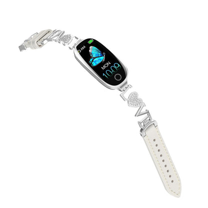 Vigorwrist Blood Sugar Blood Pressure monitoring Luxury Diamond Design Fashion Smartwatch