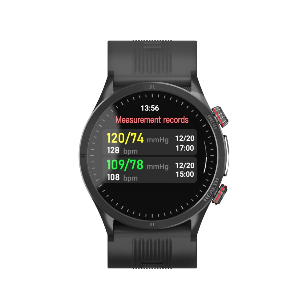 Vigorwrist Max 5 High Precision Air Pump Blood Pressure ECG Blood Sugar Blood Oxygen Monitoring SmartWatch